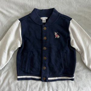 Janie & Jack baby boy varsity jacket